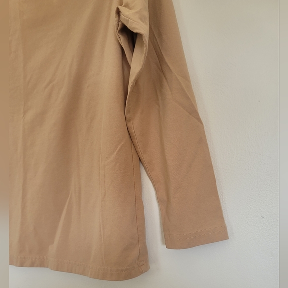Vintage Talbots Tan Long Sleeve Size S Pettite 93% Cotton - Picture 6 of 7